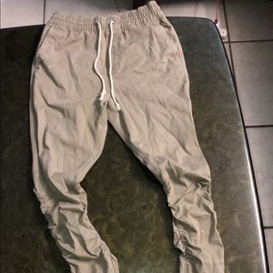 H&M Zipper Pants Tan Size 28